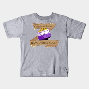 critical rolls not gender roles (nonbinary) Kids T-Shirt